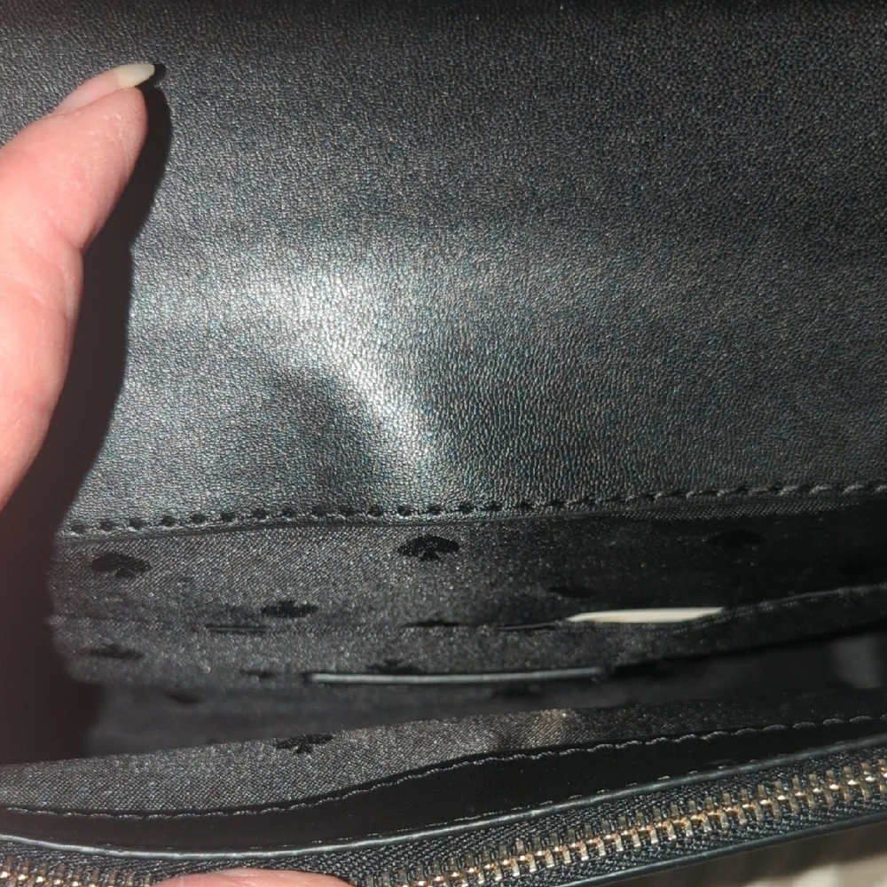 kate spade Black Crossbody with Leopard Print Flap